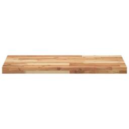 Berkfield Home Table Top 140x40x4 cm Rectangular Solid Wood Acacia in Brown - Size: 140 x 40 x 4 cm - thumbnail 4