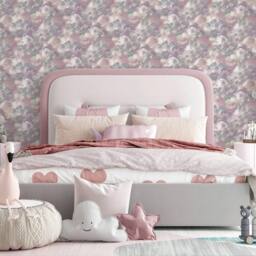 Arthouse Vanilla Skies Wallpaper in Dusty Pink - thumbnail 3