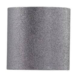 First Choice Lighting Chrome Two Ball Table Lamp with Silver Glitter Shade - thumbnail 2