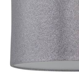 First Choice Lighting Chrome Two Ball Table Lamp with Silver Glitter Shade - thumbnail 3