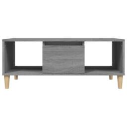 Berkfield Home Decorative Coffee Table Grey Sonoma 90x50x36, 5 cm Engineered Wood - thumbnail 7