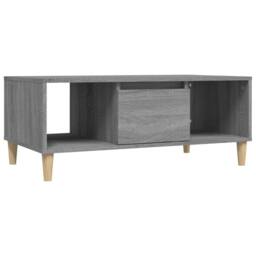 Berkfield Home Decorative Coffee Table Grey Sonoma 90x50x36, 5 cm Engineered Wood - thumbnail 3
