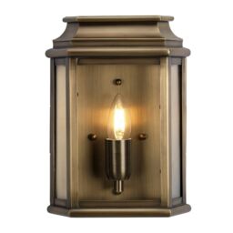 Netlighting St Martins 1 Light Outdoor Wall Lantern Light Solid Brass IP44 E27 in Yellow - thumbnail 1
