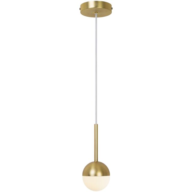 Nordlux Modern Indoor Pendant Light Brass Metal G9 Hand Blown Glass - Mains Powered, IP20 in Gold - image 1