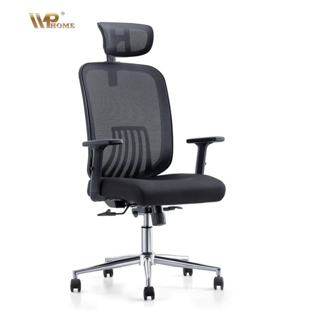 JFY Executive Reclining Office Chair with Breathable Mesh Design in Black - image 1