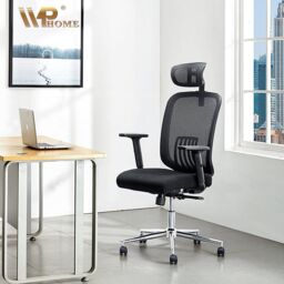 JFY Executive Reclining Office Chair with Breathable Mesh Design in Black - thumbnail 2