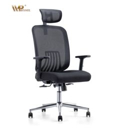 JFY Executive Reclining Office Chair with Breathable Mesh Design in Black