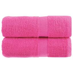 Berkfield Home Premium Guest Towels SOLUND 2 pcs Pink 30x50 cm 600 gsm - thumbnail 2