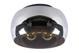 Lucide 'OLIVIA' Dimmable Stylish Indoor Rotatable Flush Ceiling Light 3xE27 in Grey - thumbnail 2