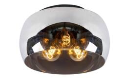 Lucide 'OLIVIA' Dimmable Stylish Indoor Rotatable Flush Ceiling Light 3xE27 in Grey - thumbnail 1
