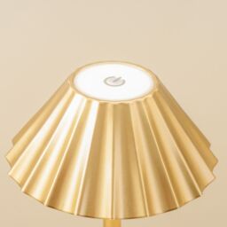 ValueLights Avery Set of 2 Rechargeable Easy Fit Wall Light Fittings in Gold - thumbnail 3