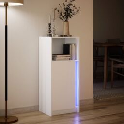 Berkfield Home Sideboard with LED White 42.5x34x100 cm Engineered Wood - thumbnail 5
