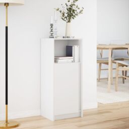 Berkfield Home Sideboard with LED White 42.5x34x100 cm Engineered Wood - thumbnail 4