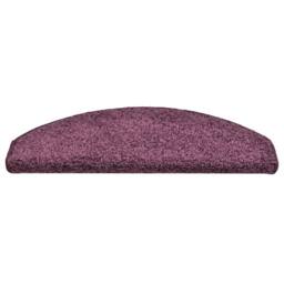 Berkfield Home Carpet Stair Treads 15 pcs Dark Purple 65x21x4 cm - Size: Medium - thumbnail 5