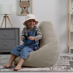 icon Kids Bean Bag, Dalton, Corduroy in Beige - thumbnail 2