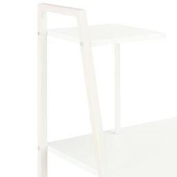 Berkfield Home Desk with Shelving Unit White 102x50x117 cm - Size: 102 x 50 x 117 cm - thumbnail 5