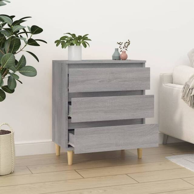 Berkfield Home Sideboard Grey Sonoma 60x35x70 cm Engineered Wood - Size: 60 x 35 x 70 cm - image 1