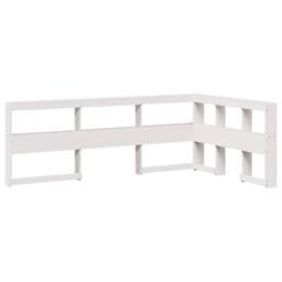 Berkfield Home Bookcase Bed without Mattress White 120x190 cm Solid Wood Pine - thumbnail 6