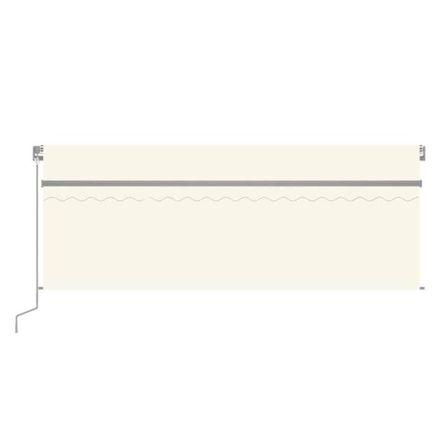 Berkfield Home Manual Retractable Awning with Blind&LED 4x3m Cream - image 1