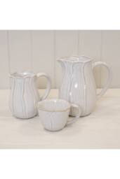 KDMD Natural Ceramic Jug with Petal Shape design Large - thumbnail 2