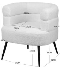 Nordlys Scandinavian Design Metal Leg Lounge Chair in Red - thumbnail 5