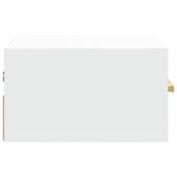 Berkfield Home Stunning Wall-mounted Bedside Cabinet White 35x35x20 cm - Size: 35 x 35 x 20 cm - thumbnail 7