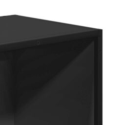 Berkfield Home Book Cabinet Black 80.5x35x76 cm Engineered Wood - thumbnail 7