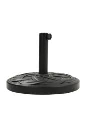Garden Sanctuary Concrete-Filled Round-Shaped Garden Parasol Stand in Black - thumbnail 4