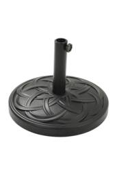 Garden Sanctuary Concrete-Filled Round-Shaped Garden Parasol Stand in Black - thumbnail 3