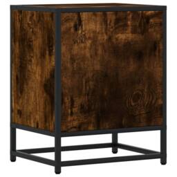 Berkfield Home Decorative Bedside Cabinets 2 pcs Smoked Oak 40x31x50 cm Engineer in Brown - Size: 40 x 31 x 50 cm - thumbnail 8