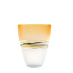 Voyage Maison Marcellus Hand-Blown Glass Vase in Tangerine