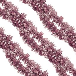 Neel Blue Christmas Shiny Metallic Chunky Tinsel Garland, 6.5ft in Pink - thumbnail 8