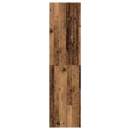 Berkfield Home Wardrobe Old Wood 100x50x200 cm Engineered Wood in Brown - Size: 100 x 50 x 200 cm - thumbnail 5