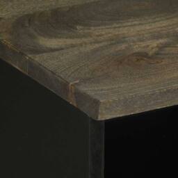 Berkfield Home TV Cabinet Black 100x33x46 cm Solid Wood Mango - Size: 100 x 33 x 46 cm - thumbnail 6