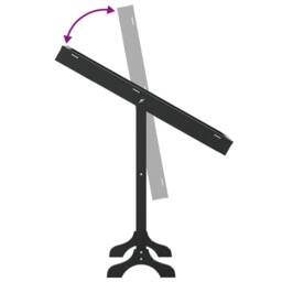 Berkfield Home Beautiful Free-Standing Mirror Black 34x37x146 cm - Size: 34 x 37 x 146 cm - thumbnail 8