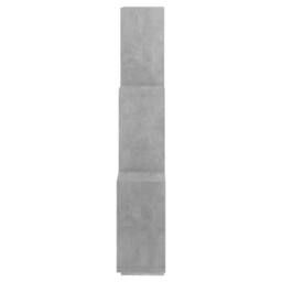 Berkfield Home Wall Cube Shelf Concrete Grey 78x15x93 cm Engineered Wood - Size: 78 x 15 x 93 cm - thumbnail 5