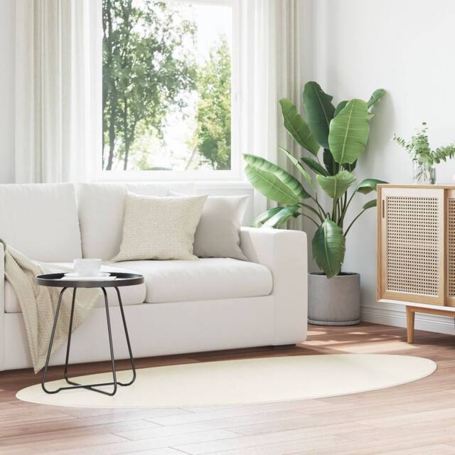 "Berkfield Home Rug ""HUARTE"" Short Pile Soft & Washable Cream 80x150 cm - Size: Medium" - image 1