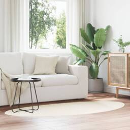 "Berkfield Home Rug ""HUARTE"" Short Pile Soft & Washable Cream 80x150 cm - Size: Medium" - thumbnail 1