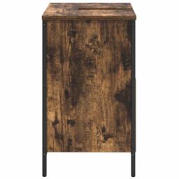 Berkfield Home Bathroom Basin Cabinet Smoked Oak 60x34.5x60 cm in Brown - thumbnail 7