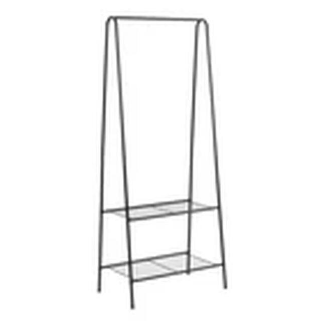 Havendro Dress Coat Rail Hanging Storage Stand 2 Tier Black - image 1