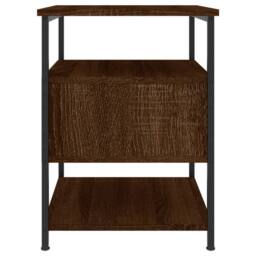 Berkfield Home Durable Bedside Cabinets 2 pcs Brown Oak 40x42x56 cm Engineered Wood - Size: 40 x 42 x 56 cm - thumbnail 8