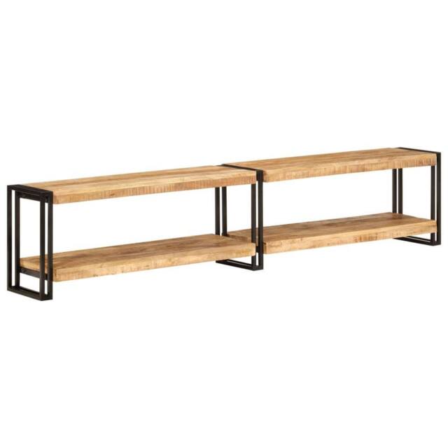 Berkfield Home TV Cabinet 200x30x40 cm Solid Wood Mango in Brown - Size: 200 x 30 x 40 cm - image 1