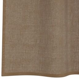 Berkfield Home Voile Curtains with Loops 2 pcs Light Brown 140x140 cm - thumbnail 6