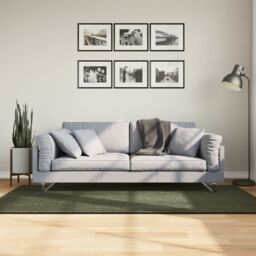 Berkfield Home Rug HUARTE Short Pile Soft & Washable Forest Green 100x200 cm - Size: Medium - thumbnail 1