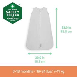 Ingenuity SwaddleMe Muslin Night Sack Sleeper Moss For 3-18 Months in Green - thumbnail 4