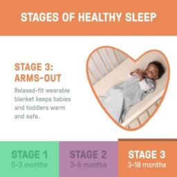 Ingenuity SwaddleMe Muslin Night Sack Sleeper Moss For 3-18 Months in Green - thumbnail 5