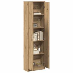Berkfield Home Wardrobe Artisan Oak 55x25x189 cm Engineered Wood in Brown - Size: 55 x 25 x 189 cm - thumbnail 3