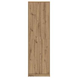 Berkfield Home Wardrobe Artisan Oak 55x25x189 cm Engineered Wood in Brown - Size: 55 x 25 x 189 cm - thumbnail 6