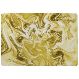 Benjamin Tate Design Golden Swirled Marble Rug in Natural - Size: Large - thumbnail 1