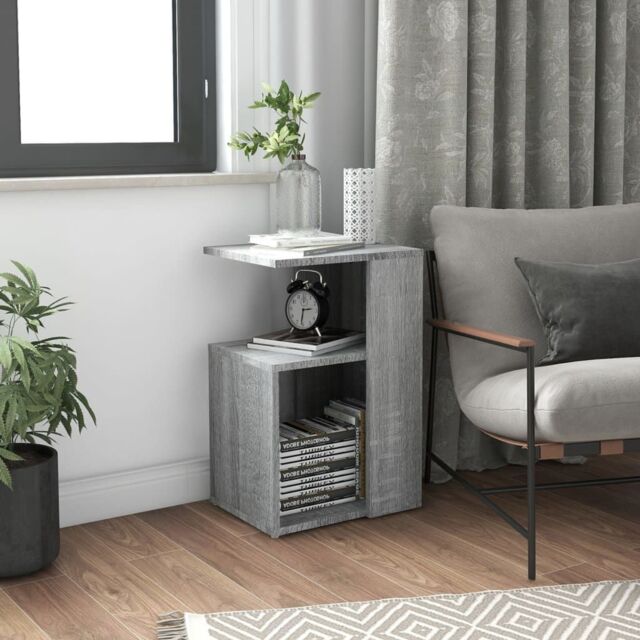 Berkfield Home Side Table Grey Sonoma 36x30x56 cm Engineered Wood - Size: 36 x 30 x 56 cm - image 1